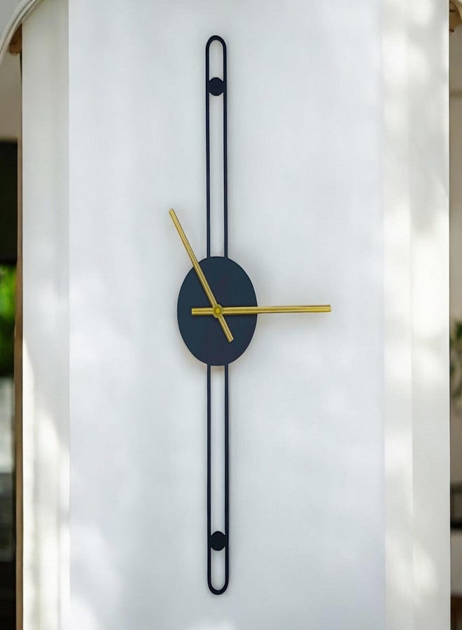 POSHIO® POSHIO Clock for Home Stylish Latest | Minimalist Metal Clock- Big diwal ghadi | Stylish Analog Big Size Wall Watch | Decor Gift Item (Style 1, 19 x 3.9 inches) - Image 5