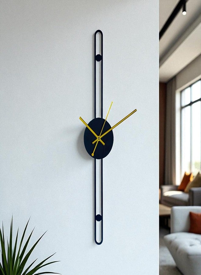 POSHIO® POSHIO Clock for Home Stylish Latest | Minimalist Metal Clock- Big diwal ghadi | Stylish Analog Big Size Wall Watch | Decor Gift Item (Style 1, 19 x 3.9 inches) - Image 1