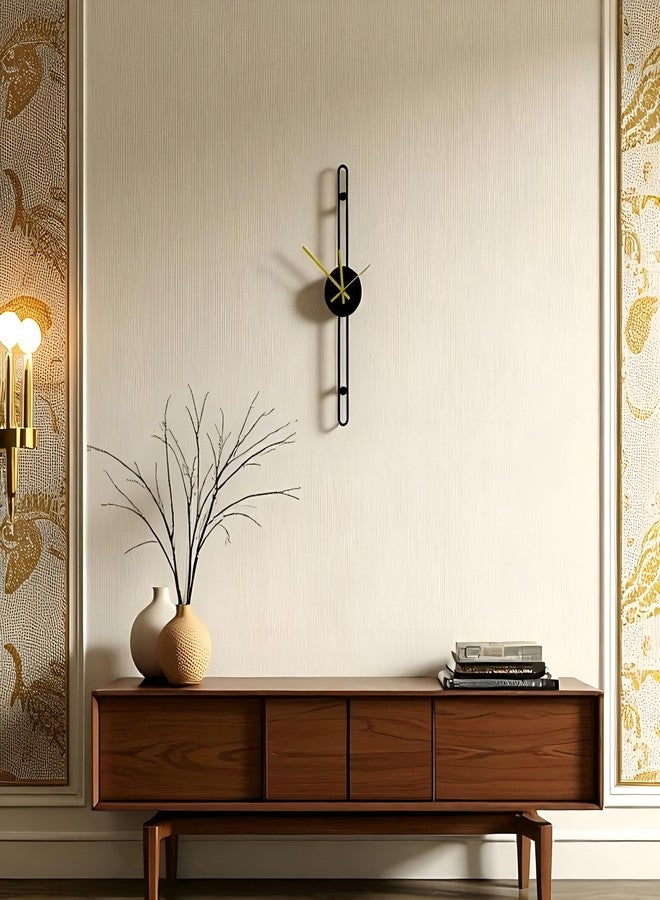 POSHIO® POSHIO Clock for Home Stylish Latest | Minimalist Metal Clock- Big diwal ghadi | Stylish Analog Big Size Wall Watch | Decor Gift Item (Style 1, 19 x 3.9 inches) - Image 4