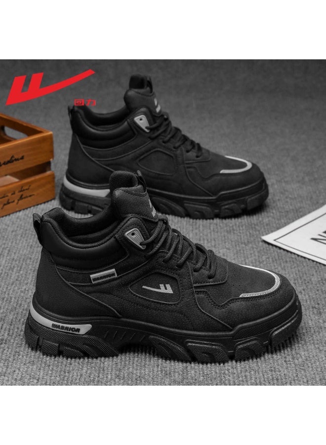 Warrior High-Top Hiking Boots – Rugged Suede Build, Shock-Absorbing Outsole & Ankle Support for Outdoor Adventures