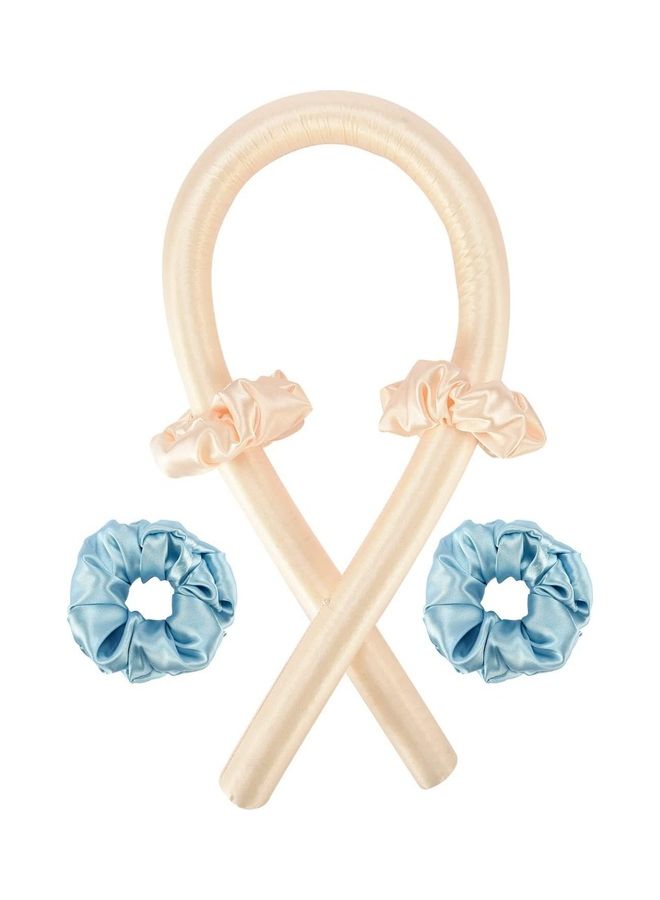 نيبمينينت مجموعة بكرات مرنة لتجعيد الشعر بشكل حلزوني بيج / الأزرق