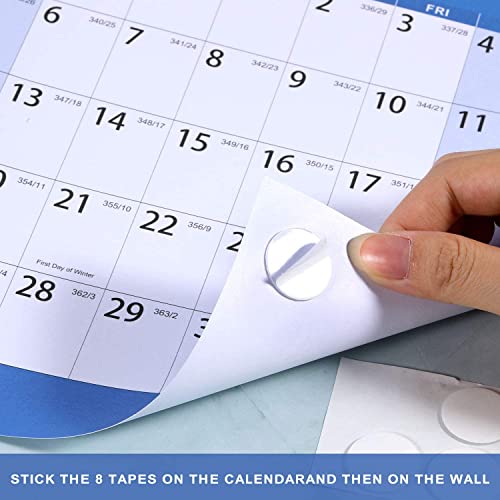 Artfan 2026 Yearly Wall Calendar - 2026 Calendar, JAN 2026 - DEC 2026, Yearly Calendar/Planner, 34.3" x 22.8"(Open), 2026 Wall Calendars with Double-Sided Round Sticks - Colorful - Image 5