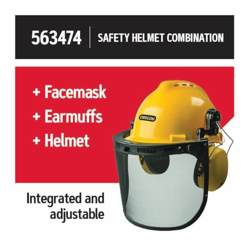 Oregon Chainsaw Safety Helmet Combination, Includes Helmet, Visor and Ear Protection 563474 - Image 2