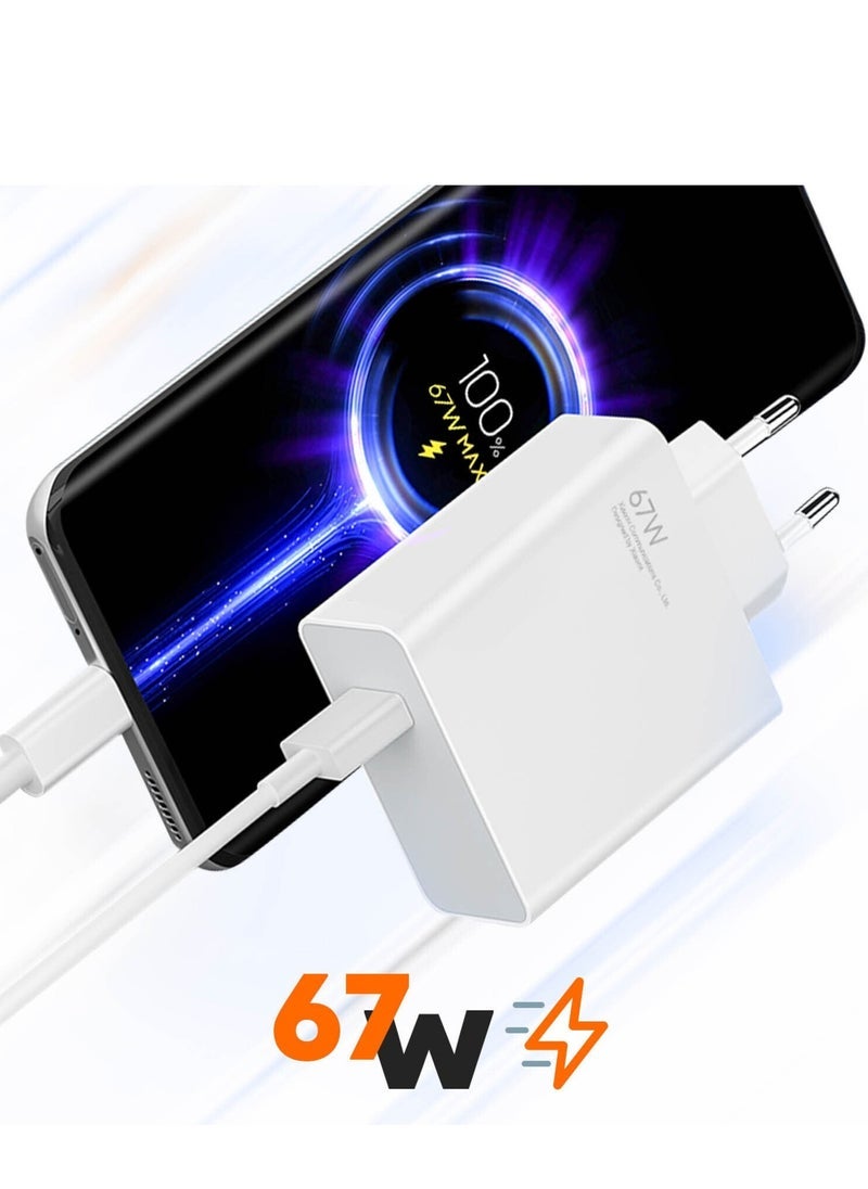 Gravity Xiaomi Original Xiaomi USB 67W Wall Charger with USB to USB-C Cable included - Image 3