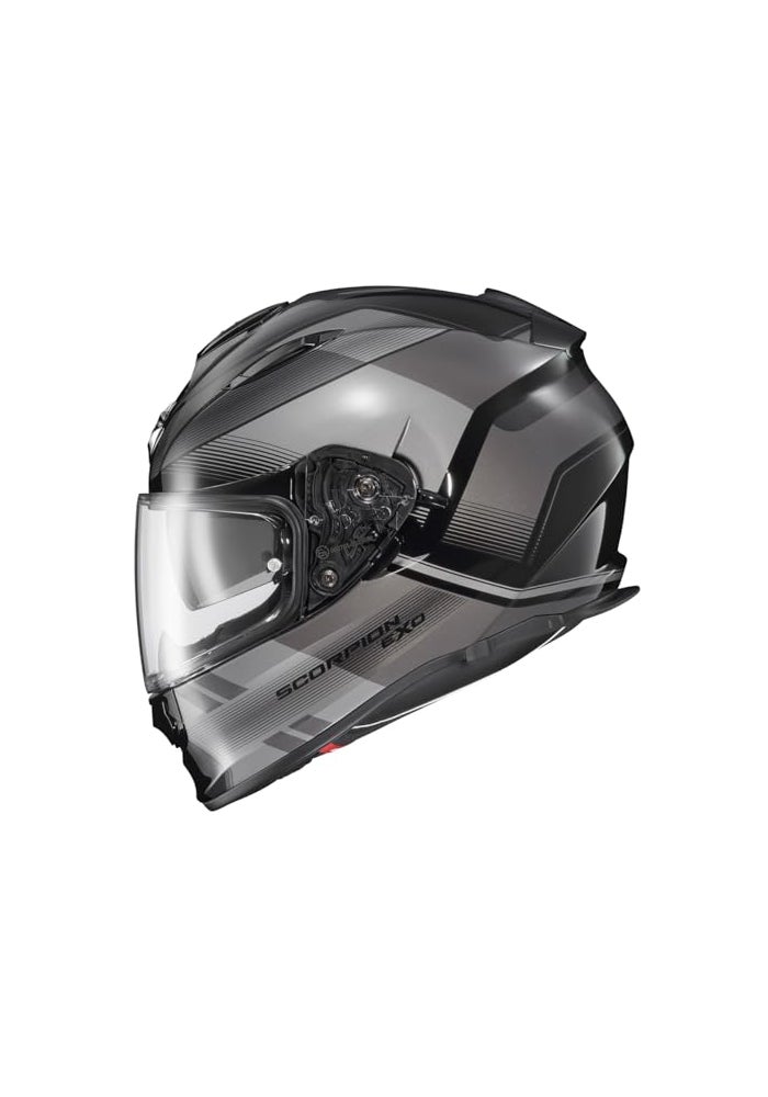 ScorpionEXO Ryzer Full Face Motorcycle Helmet with Pinlock Ready Shield with Integrated Speaker Pockets DOT ECE Approved Edge Dark Grey XLarge - Image 1