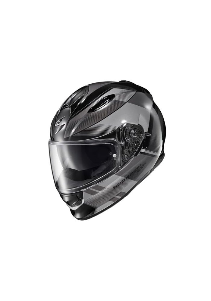 ScorpionEXO Ryzer Full Face Motorcycle Helmet with Pinlock Ready Shield with Integrated Speaker Pockets DOT ECE Approved Edge Dark Grey XLarge - Image 3