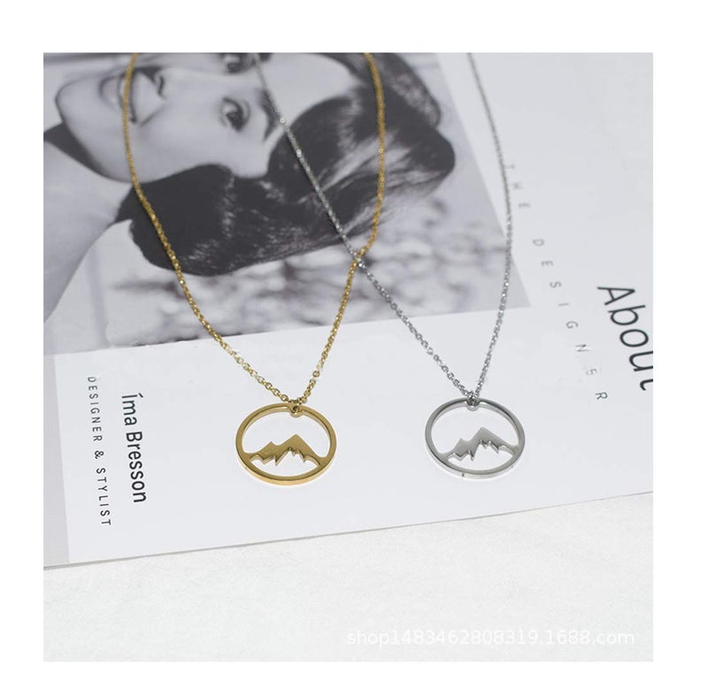 Baydurcan Friendship Mountain Necklace with Message Card Gift Card (mountain) - Image 2