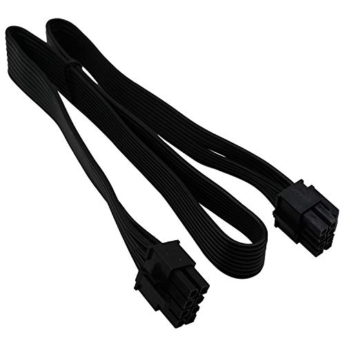 COMeap CPU Cable for EVGA PSUs, CPU 8 Pin Male to CPU 8 Pin (4+4 Detachable) Male EPS-12V Motherboard Power Adapter 25-inch(63cm) - Image 1