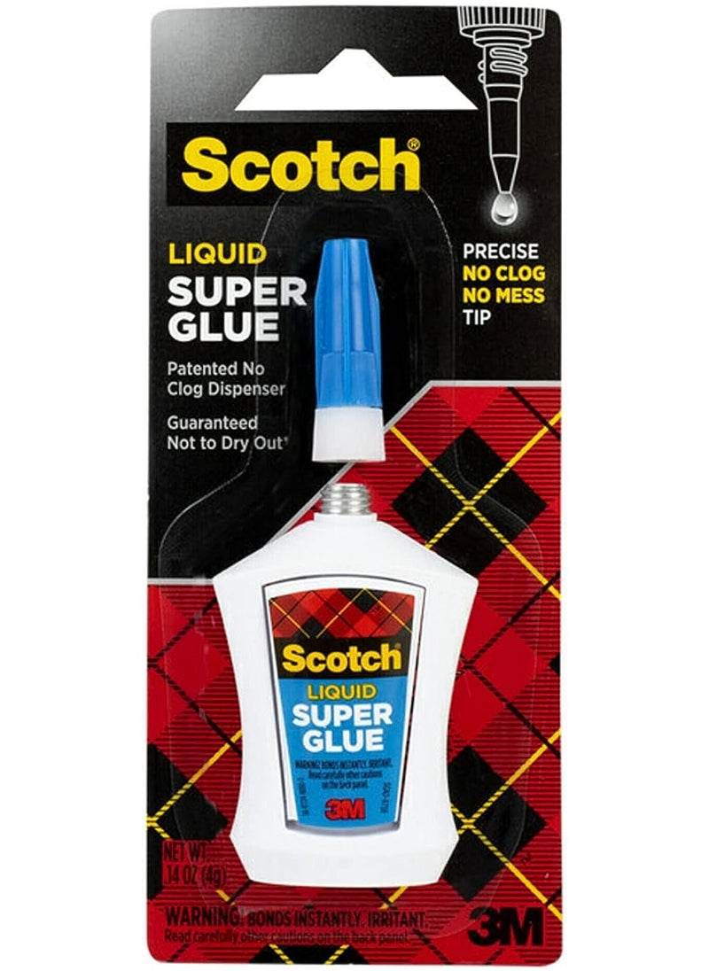 3M Scotch Super Glue In Precision Applicator Bottle 4 G  - Image 1
