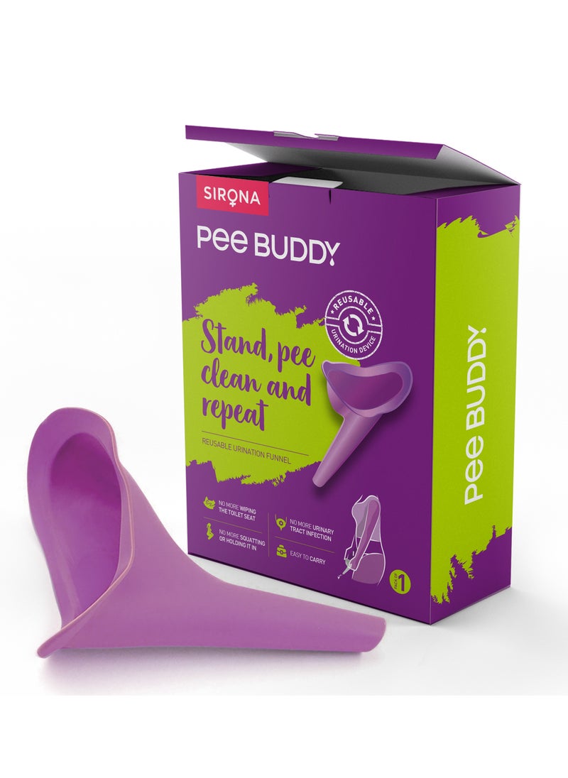 Sirona Pee Buddy Reusable Portable Stand And Pee Urination Device For Women - Pack Of 1 | Portable, Leak-Proof And Zero Spillage | Ideal For Public Toilets, Travel, Camping, Hiking And Outdoor Activities  - Image 2
