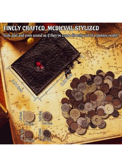 CZYY DND Metal Coins Set of 60 with Leather Pouch - Gaming Tokens, Pirate Treasure, Accessories & Props for Board Games, Dungeons and Dragons, Tabletop RPGs and LARP  - Image 4