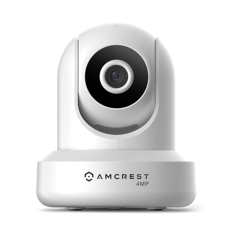 Amcrest 4MP ProHD Indoor WiFi, Security IP Camera with Pan/Tilt, Two-Way Audio, Night Vision, Remote Viewing, 4-Megapixel @30FPS, Wide 90Â° FOV, IP4M-1041W (White) - Image 1