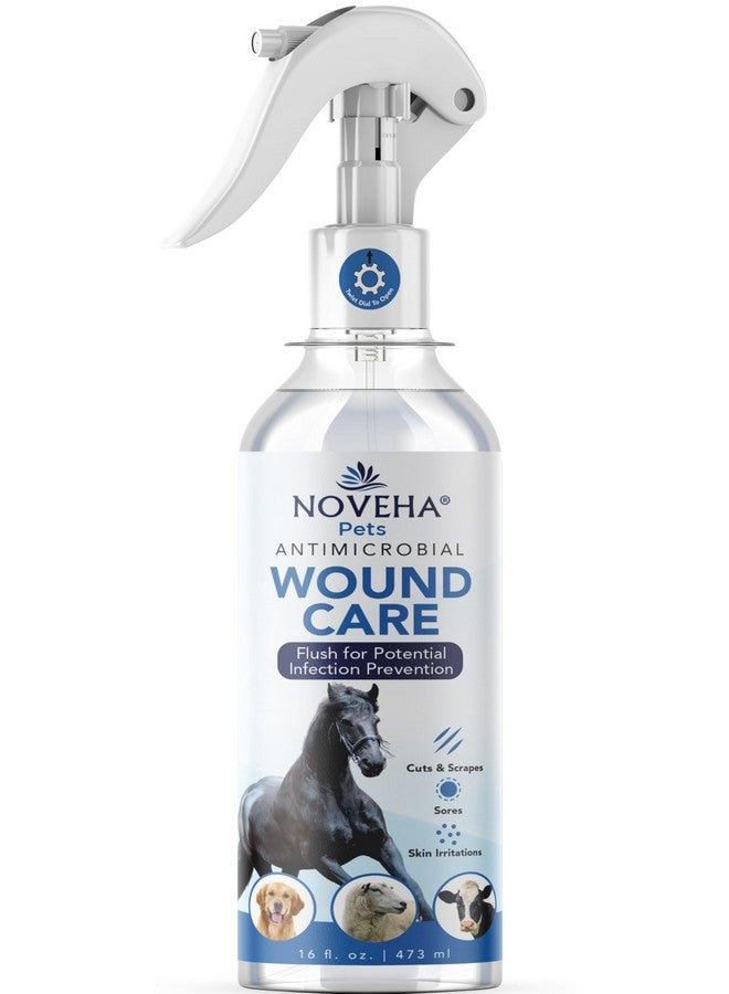 NOVEHA NOVEHA Pet Wound Spray - Sores, Abrasions and Wounds Care for Horse - Fast-Acting Skin Repair, Helps with Rashes, Hot Spots, Scratching, 6fl oz | 473ml - Image 1