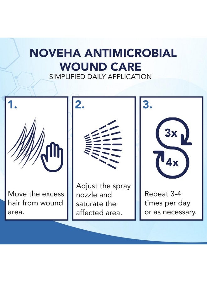 NOVEHA NOVEHA Pet Wound Spray - Sores, Abrasions and Wounds Care for Horse - Fast-Acting Skin Repair, Helps with Rashes, Hot Spots, Scratching, 6fl oz | 473ml - Image 5