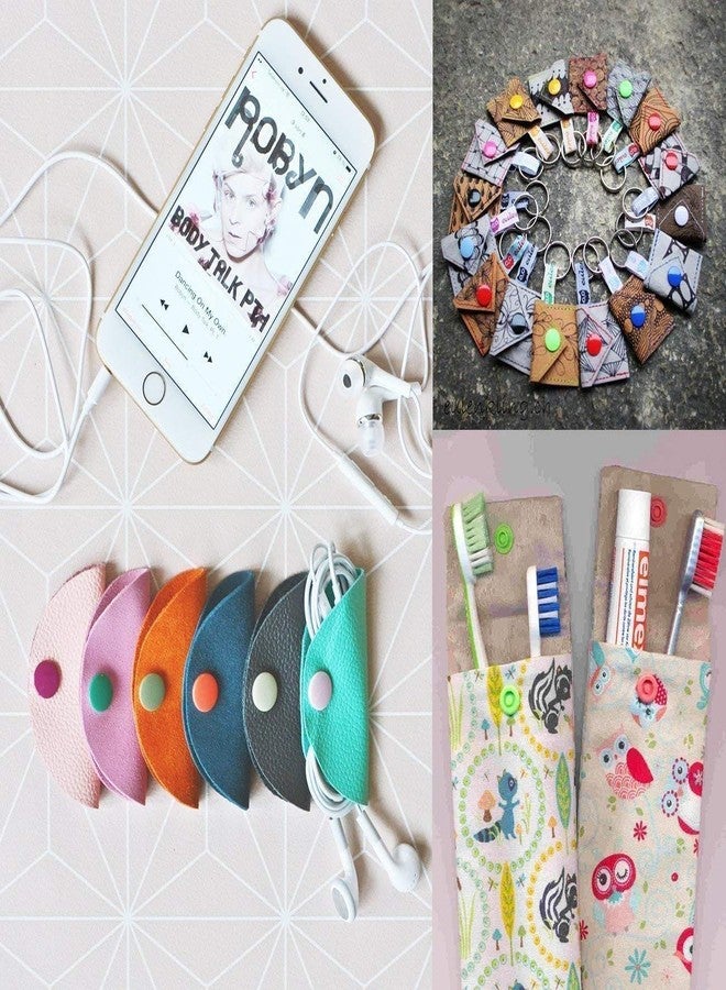BetterJonny 720 Sets 36 Color KAM Snaps with Storage Container, BetterJonny Size 20 T5 No Sew Resin Plastic Snaps Sewing Fasteners Punch Poppers for Cloth Craft Mama Pads - Image 4