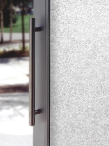 Artscape Blue Chip Decorative Privacy Window Film with Textured Glass Pattern NonAdhesive UV Protection Easy to Apply Removable 24 x 36 Inches Made in USA
