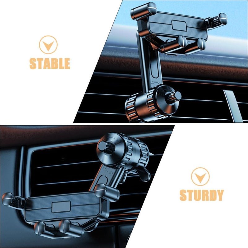 Adjustable Car Air Vent Phone Holder Universal Cradle for Navigation Hands Free Driving - Image 4