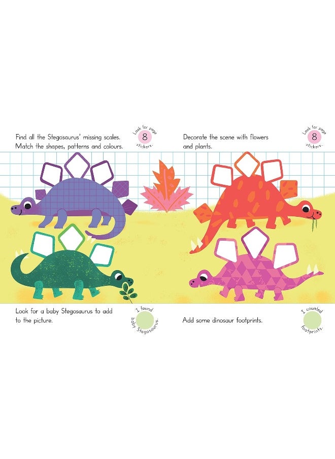 Step by Step Stickers Dinosaurs  - Image 2