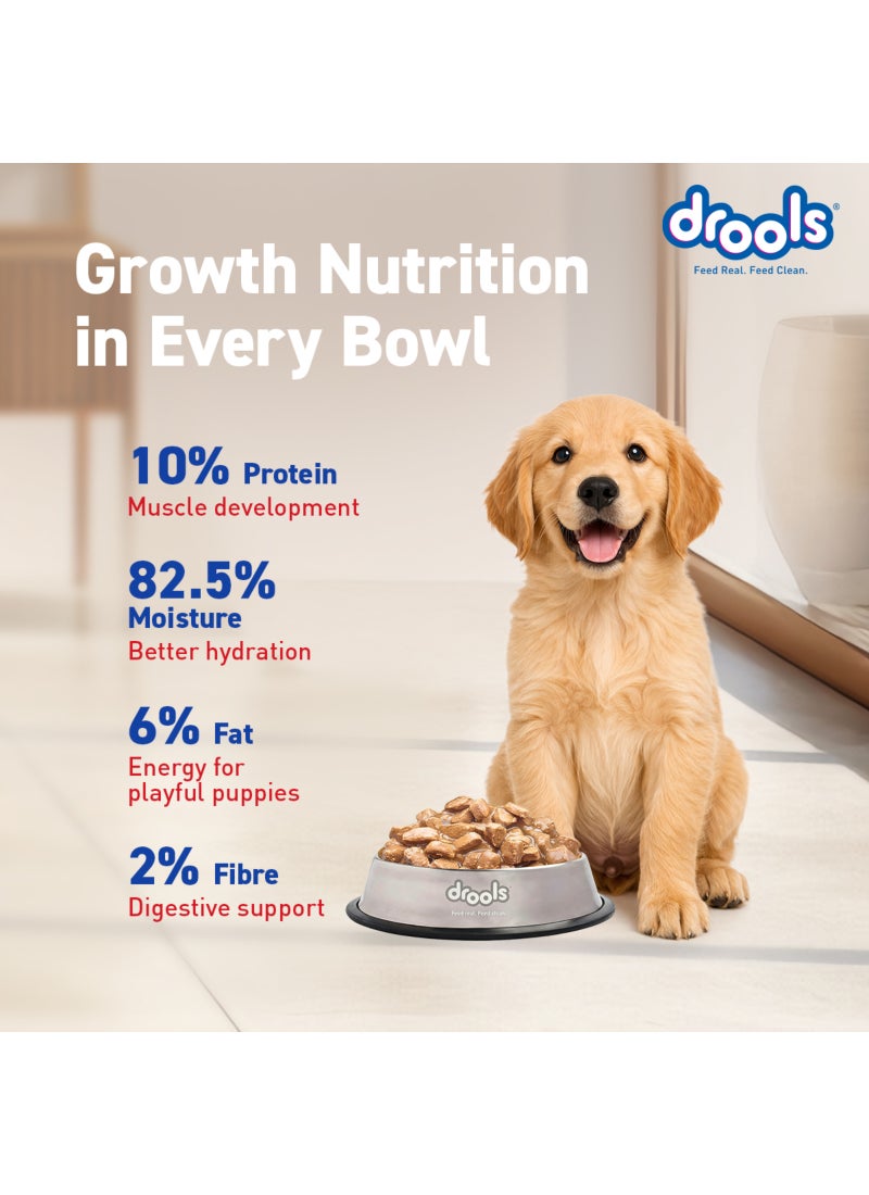 Drools Puppy Chicken & Chicken Liver Chunks Gravy  Wet Food - Image 4