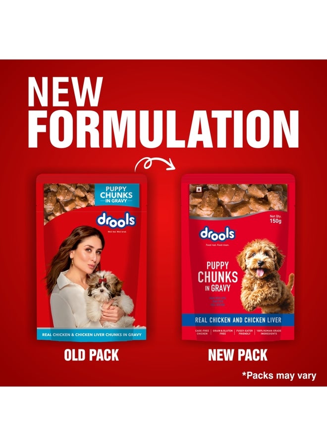 Drools Puppy Chicken & Chicken Liver Chunks Gravy  Wet Food - Image 5
