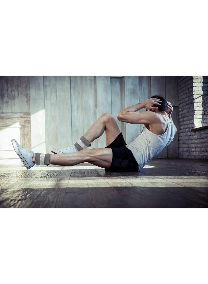 أوزان الكاحل زوج واحد من أوزان المعصم والساق والذراع بوزن 1 كجم للنساء والرجال والأطفال والأطفال مع أحزمة قابلة للتعديل، مرجحة للقوة للعلاج الطبيعي والجري والمشي واللياقة البدنية والتمرين في صالة الألعاب الرياضية - Image 5