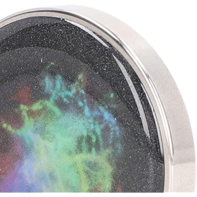 Keenso Decompression Gyroscope Toy, Colorful Luminous Decompression Desktop Rotating Stainless Steel Stress Relieve Toy for Kids Aldult (#1) - Image 5