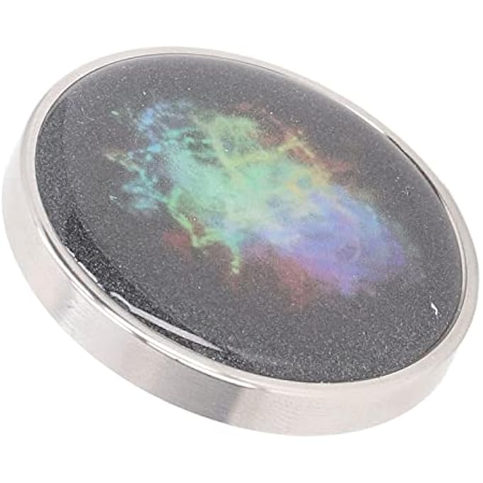 Keenso Decompression Gyroscope Toy, Colorful Luminous Decompression Desktop Rotating Stainless Steel Stress Relieve Toy for Kids Aldult (#1) - Image 1