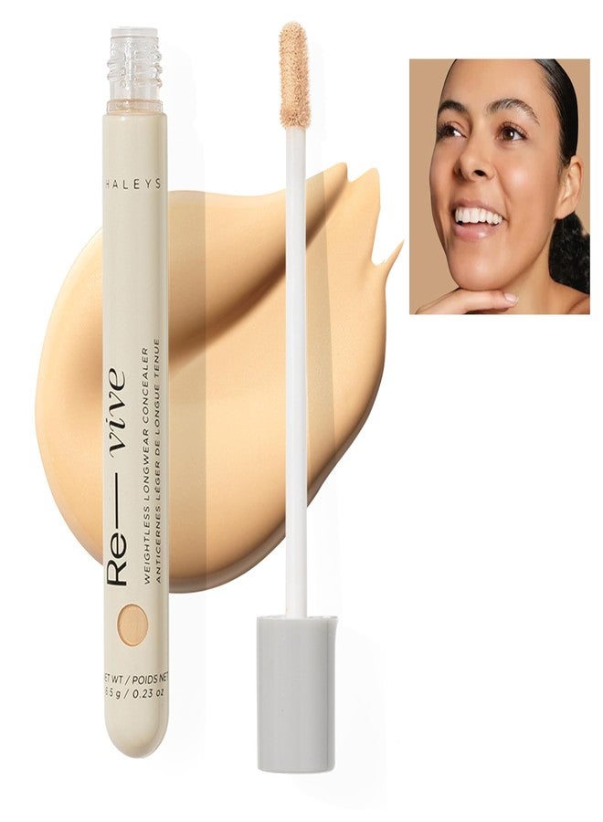HALEYS Weightless Longwear Concealer (Medium - Warm), Re-vive, Medium to Full Coverage, Gripping Concealer, Fast-setting, All-Day Wear, Spot Concealing, Brightens, Streak-free, Light-diffusing, V+CF - Image 1
