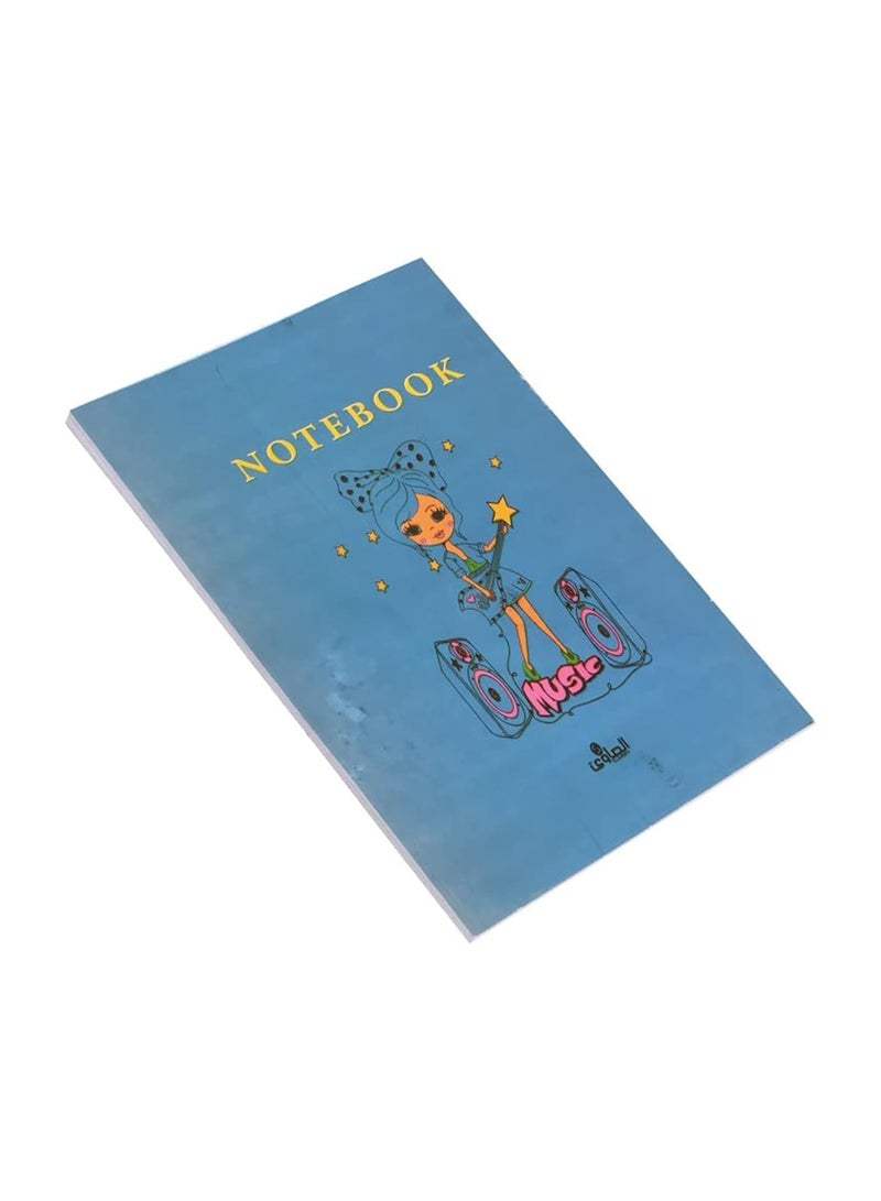 دفتر انجليزي مدبس 60 ورقة مسطرين 28.5*20.5 سم - متعدد الألوان - Image 1