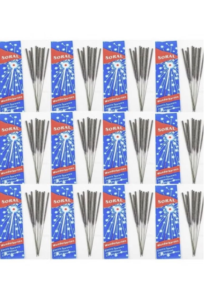 SORAL Stars Sparkling Candles Set Of 120 