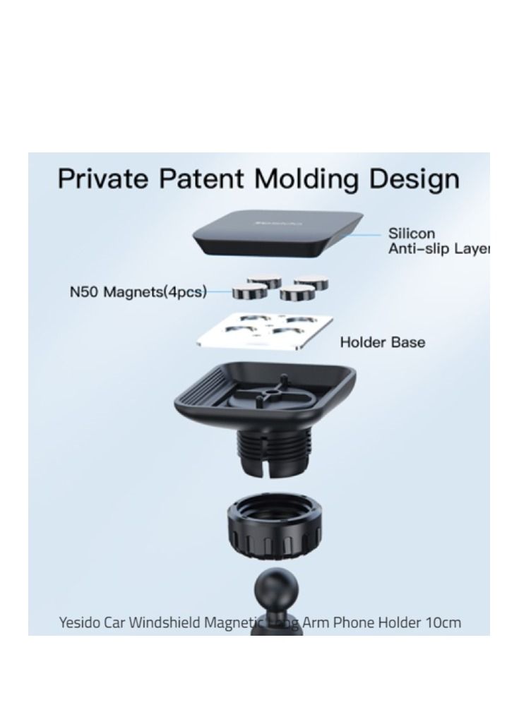 هوز H-CTL038 حامل هاتف مغناطيسي طويل الذراع - Image 3