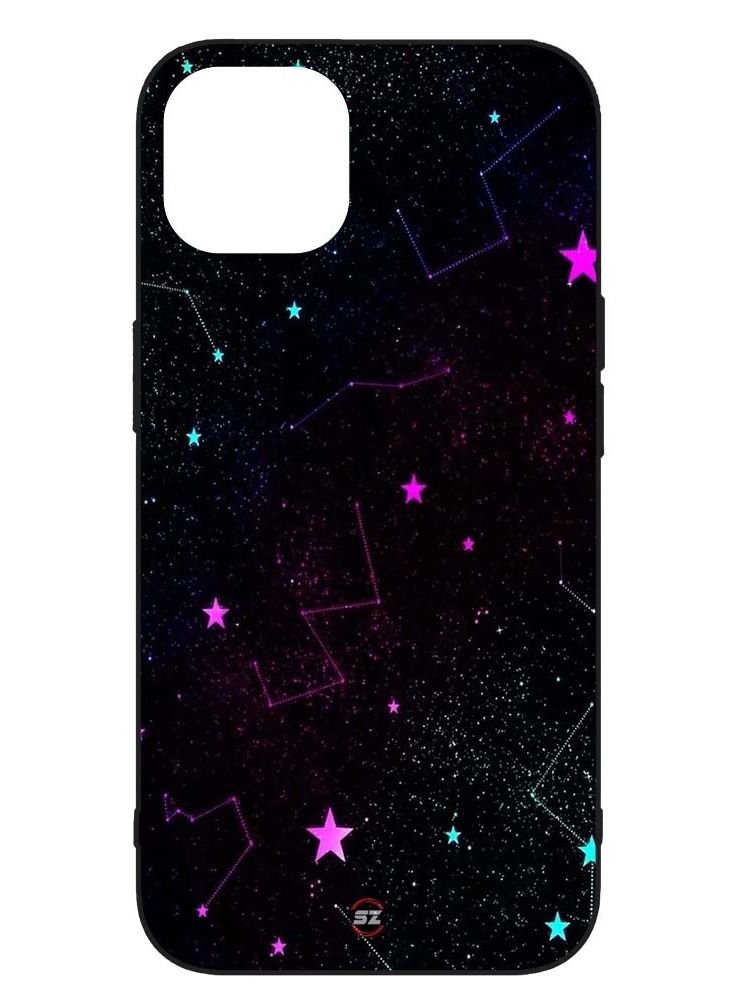 Service Zone Protective Printed Mobile Cover 3D Abstract Art Design Starts For Apple iPhone 13  - Image 1