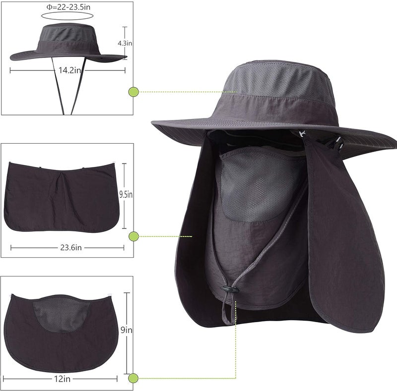 KOOLSOLY Fishing Hat,Sun Cap with UPF 50+ Sun Protection and Neck Flap,for Man and Women - Image 5