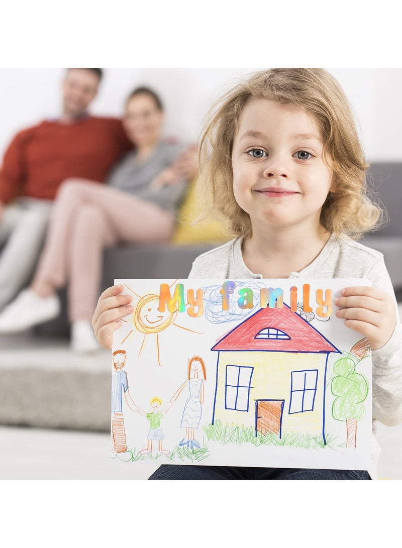 SYOSI 10Pcs Holographic Laser Letter Stickers 1 Inch Self-adhesive Waterproof Vinyl Letter Sticker Decorative Decals for Office Mailbox Kitchen Signs Window Door - Image 5