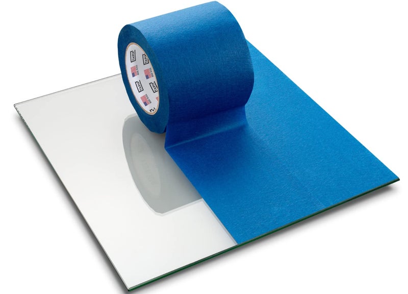TAPIX Wide Blue Painters Tape 2 Pack, 4 inch x 60 Yards, 3D Printing Tape, Easy Clean Removal up to 21 Days, Masking Tape - Image 2