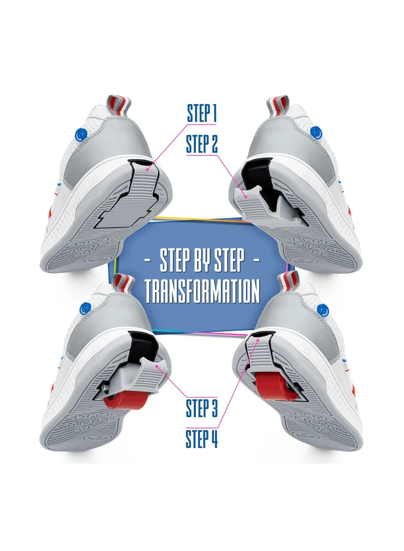 BREEZYROLLERS BREEZY ROLLERS shoes with wheels for children, Roller skates sneakers kids, From children's street shoes to roller skates in a few seconds, Patented click system, Trainers with wheels for girls & boys