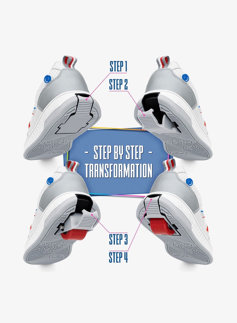 BREEZYROLLERS BREEZY ROLLERS shoes with wheels for children, Roller skates sneakers kids, From children's street shoes to roller skates in a few seconds, Patented click system, Trainers with wheels for girls & boys - Image 4