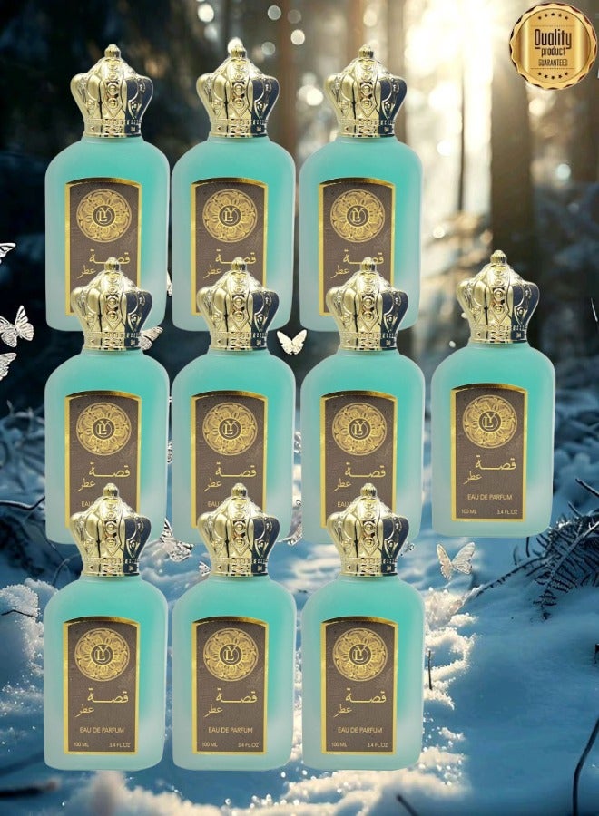 LY 10 Pieces Qissah Valley Perfume 100ml EDP - Image 1