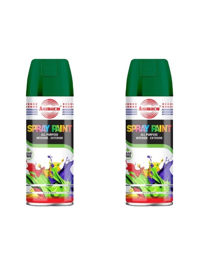 اسماكو بخاخ طلاء - صنوبر أخضر - 400 مل - مجموعة قطعتين