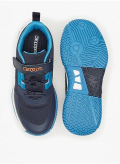 Kappa Boys' Textured Sports Shoes with Hook and Loop Closure  - Image 4