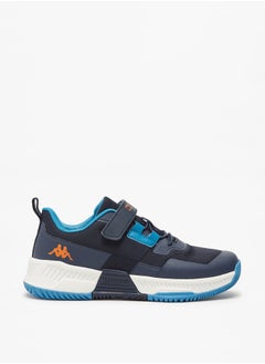 Kappa Boys' Textured Sports Shoes with Hook and Loop Closure  - Image 3