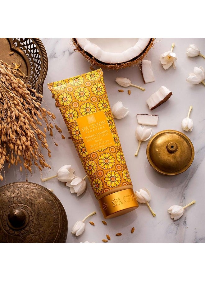 spa ceylon - Neroli Jasmine Hydrate And Treat Rich Body Butter Intense Moisture Skin Softening Floral Fragrance Skin Rejuvenation - Image 1