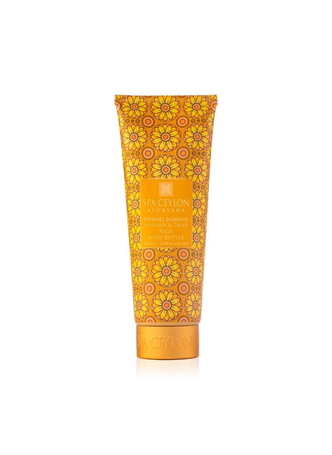 spa ceylon - Neroli Jasmine Hydrate And Treat Rich Body Butter Intense Moisture Skin Softening Floral Fragrance Skin Rejuvenation - Image 1