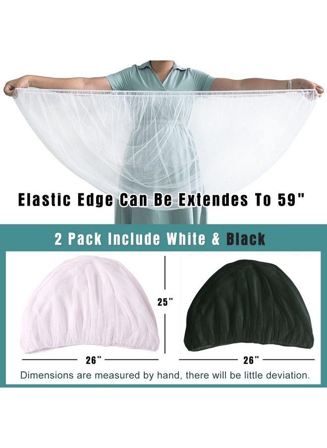 Sysmie - Stroller Mosquito Net Infant Stroller And Bassinets Infant Carrier Breathable With Elastic Netting For Easy Fitting Portable Durable & Long Lasting Infant Insect Shield Netting (White And Black)… - Image 1