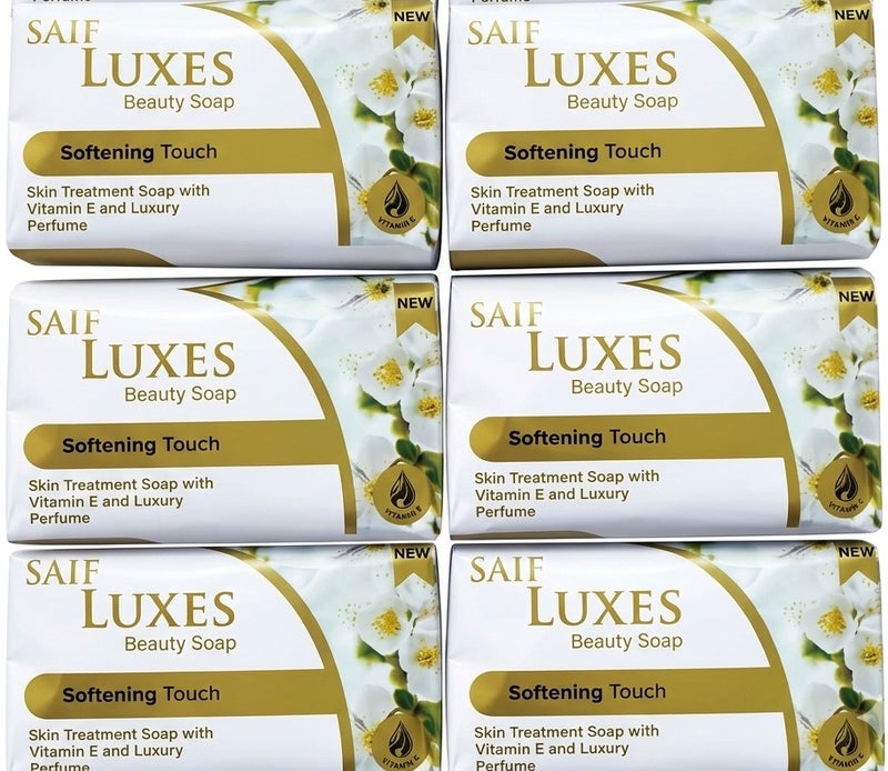 صابون تنعيم البشرة، 6 قطع في المجموعة