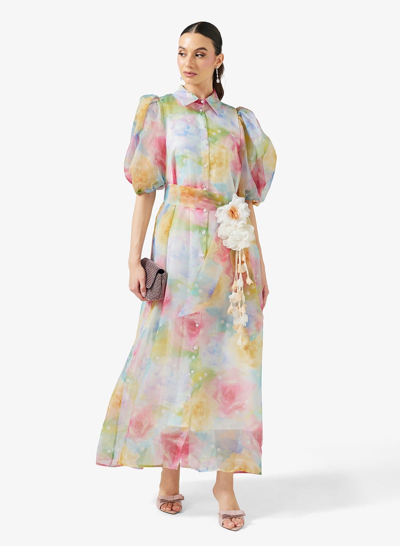 Khizana Floral Print Dress - Image 4