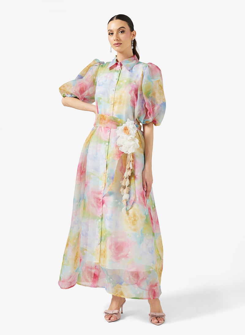 Khizana Floral Print Dress - Image 1