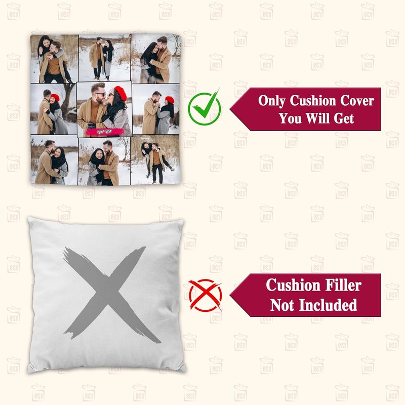 K1Gifts Personalized Gift Custom Photo Pillow for Birthday Gift Valentines Day Gift Birthday Gifts for Girls Boys Gift for Girlfriend Gift for Boyfriend 12x12Inch30x30cm Only Cover - Image 5
