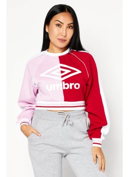 Women Crew Neck Long Sleeve Umbro Printed Crop Sweathirt, Red - pzsku/Z211DD4E0DD7B9AD0D513Z/45/_/1726109050/b077a26b-1684-4e3f-b28a-2f125f7e19bd