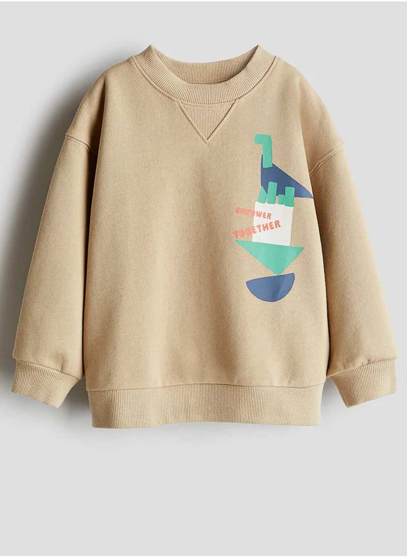 اتش اند ام Printed Crew-Neck Sweatshirt